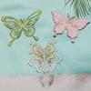 Nueva venta al por mayor de pequeñas cuentas de viento fragantes, pegatinas de tela con diseño de mariposa y conejo, accesorios para ropa, parche decorativo