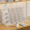 Escritorio de Estudiante Escritorio de Oficina Mesa de Escritorio Caja de Almacenamiento para Escritorio Atril Sujeta Libros Estante de Almacenamiento para Escritorio