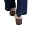 2026 Nuevas Pantuflas de Algodón de Punta Cerrada Estilo Lindo Pantuflas de Felpa para Mujer Invierno Zapatos Estilo Birkenstock Cálidos con Forro Adicional Zapatos Peludos Antideslizantes