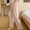Pantalones Largos de Terciopelo Jacquard de Isla para Mujer Otoño e Invierno Nuevo Estilo Coreano Casual Holgado Tallas Grandes Se Pueden Usar Afuera Pantalones Individuales 110kg