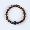 Novas pulseiras de sândalo de seda dourada natural Coringa simples anel único e duplo pulseiras de madeira 8mm pulseiras atacado
