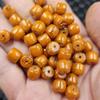 Cera de abelha artificial contas antigas cera de abelha laranja pulseira passepartout colar acessórios contas artesanais