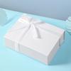 Caja de Regalo Plegable con Lazo de Cinta de Una Pieza para el Día de San Valentín, Caja de Regalo Simple para Cumpleaños, Caja para Empaque de Regalo, Venta Caliente Transfronteriza