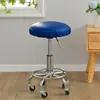 Funda de Silla para el Hogar Impermeable y a Prueba de Aceite Funda de Silla de Cuero PU Funda de Silla Taburete Redondo Gruesa Antideslizante Elástica Funda de Silla Giratoria