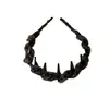 Corona Craneal Alta Hace que la Cara Parezca Más Pequeña, Diadema Antideslizante con Dientes, Nuevo Pasador Versátil de Moda para Mujer, Diadema para Lavarse la Cara, Accesorio para el Cabello de Moda