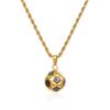 Collar de fútbol de acero inoxidable 304 de titanio con personalidad de estilo deportivo europeo y americano para hombres y mujeres, creativo, a juego con la Copa del Mundo