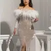 2025 Comercio Exterior Transfronterizo Ropa de Mujer Sitio Web Independiente Ebay Vestido de Fiesta Sexy de Lentejuelas de Manga Larga Falda Bodycon con una Cola Pequeña
