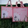 Bolsa Branca Espessa Personalizada Loja de Roupas Infantis Embalagem Feminina Sacola de Compras Sacola de Presente Personalizada Atacado