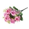 Suministro de Comercio Exterior Flores Artificiales Ramo de Rosas Ramo de San Valentín Decoración de Año Nuevo Adornos Flores Falsas Venta al por Mayor Alta Simulación