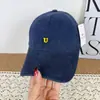 Boné de Baseball Retrô Americano Ins Lavado Novo Outono Simples Nicho Aba Macia Bordado Letra U Versátil Boné Bico de Pato