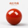 Ágata Roja del Sur de los Reinos Combatientes Cuentas Sueltas Material de Sichuan Ágata Roja Caqui Cuentas Redondas Individuales Pulsera DIY Accesorios de Pulsera