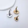 Cobre Chapado en Oro Alta Retención de Color Tapa Mágica Aguja de Medio Agujero Pegamento Colgante de Perla Soporte Vacío Accesorios para Collar Pendiente DIY
