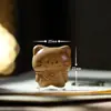 Ébano, Madera de Durazno, Sándalo Gato de Dibujos Animados Accesorios Colgante Piezas para DIY Colgante de Madera Lindo Manualidades Adornos