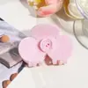 Pinza de Acetato Estilo Coreano Camelia Dulce Pinza de Tiburón de Gama Alta Pinza para el Cabello Accesorios para el Cabello de Lujo Ligero