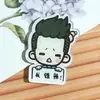 Crachás acrílicos personalizados, broches estilo ins, adesivos criativos para carregador de carro, acessórios para bolsas, pins, frescos e comemorativos