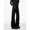 Calça Jeans Masculina Cleanfit Paris Velvet Preta Scimitar Micro-Flare Outono e Inverno, Vibe American Straight, Calça Longa