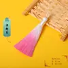 Llavero de borla degradada de 8 cm, accesorios, colgante de borla, venta al por mayor