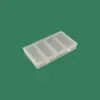 Caja de almacenamiento transparente de plástico con rejilla para joyería y cuentas Caja organizadora de accesorios electrónicos Botón de ferretería Empaque de clasificación Creativo Cultural