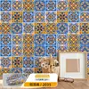 Pegatinas Retro Bohemias Autoadhesivas Impermeables y a Prueba de Moho Pegatinas de Pared Decoración de Renovación de Paredes de Dormitorio Papel Tapiz Ecológico