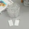 Llavero de tarjeta llave de plástico transparente de colores, clasificación conveniente, llavero, placa de número de marca de doble cara, tarjeta llave de hotel