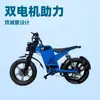 Bicicleta Eléctrica con Asistencia al Pedaleo, Bicicleta Eléctrica de Montaña con Asistencia al Pedaleo, Amortiguadores Dobles Montados en el Centro, Motor de Doble Tracción, Vehículo Eléctrico de Reparto