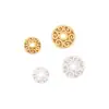 Cor Cobre Banhado Conserva Cor Flor Oca Base Acessórios DIY Pérola Cristal Pulseira Espaçadores Contas Acessórios Atacado