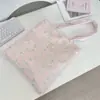 58112 Bolsa de Ombro com Estampa de Desenho Animado Fofa Verão Nova Bolsa de Mão de Grande Capacidade Bolsa de Lona para Estudante