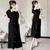Novo Vestido de Tricô Casual de Verão Estilo Coreano para Gestante Solto Tamanho Grande Saia Preguiçosa para Gestante