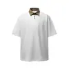 Nanxia estilo verano nuevo falso dos piezas cuello de camisa hombros caídos manga corta estilo japonés solapa suelta empalme camiseta moderno