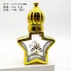 6-15ML Forma de Corona de Cintura Redonda Cuadrada Botella de Vidrio para Perfume Botellada Dorada Portátil Botella Rodante Cosmética