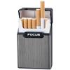 Caja de Cigarrillos para Hombre Personalizada Creativa Anti-Presión Carcasa de Cigarrillos Universal Suave y Dura Parche de Aleación Caja de Cigarrillos para 20 Cigarrillos