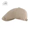 Boina Nueva de Lino para Hombre, Primavera, Verano y Otoño, Gorra de Pato Retro Británica, Gorra Casual Adelantada para Mujer, Sombrero Reversible
