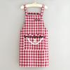Delantal Casual de Cocina para el Hogar Anti-Manchas Transpirable de Manga Larga Delantal de Cocina de Moda Ropa Exterior Resistente a Manchas Bata Ropa de Trabajo para Mujeres