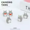 Micro Paisaje Dibujos Animados Textura Luminosa Totoro Adornos Accesorios para Joyería DIY Artesanía de Resina Adornos para Escritorio de Coche