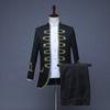 Roupa de Apresentação de Palácio Europeia Masculina com Botões Vestido Roupa Masculina Estúdio Fotográfico Transfronteiriço Apresentador Smoking Roupa de Apresentação