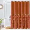 Cortina de Ducha de Encaje Lolita de Amazon Hecha a Medida Baño Estilo Americano Empalme Cortina Divisoria de Baño Cortina de Ventana Artesanal Venta al por Mayor