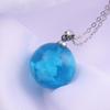 Europa y Estados Unidos nuevo colgante personalizado creativo hecho a mano DIY cielo azul nubes blancas collar de resina esférico EBAY joyería de venta caliente