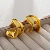 Pendientes de Moda Europea y Americana Transfronteriza con Estilo, Diseño de Nicho, Estilo Frío, Pendientes Exagerados Irregulares Retorcidos Brillantes