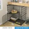 Jaula Pequeña para Gatos de Interior con WC Integrado, Suministros para Mascotas, Casa para Gatos, Casa para Gatitos, Diseño de un Solo Piso