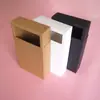 Caja de cajón de papel kraft en stock caja de embalaje de cajón de cartón blanco al por mayor Cartón negro universal