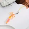 Corrente de Celular Cartoon Cor Macaron com Pingente de Coração Menina Maçã Estrela, Cordão de Câmera CCD Estilo Ins Atacado