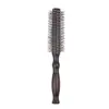 Peine Rulo para el Cabello sin Cerdas de Madera Maciza Dientes de Nylon en Forma de V Cabeza de Flor de Pera Cabello Rizado Estilo Ondas Grandes y Voluminoso