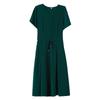 Vestido de verano informal para madres, elegante, de algodón, de manga corta y largo, por encima de la rodilla, para mujeres de mediana edad.