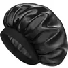 Gorro de Ducha de Color Sólido de Borde Ancho Transfronterizo Gorro de Noche de Satén de Alta Elasticidad Más Vendido en Amazon Turbante Gorro de Belleza Cuidado del Cabello Gorro para Quimioterapia