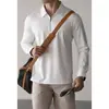 [Série Esportes e Lazer] Camisa Polo com Meio Zíper e Sem Costura Lateral para Homens, Nova Coleção Primavera 2026, Top Resistente ao Desgaste para Uso Externo