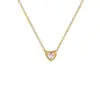 [Acero de titanio para todo el cuerpo] estilo genial personalidad amorosa estilo minimalista collar de oro real en el horno cadena para la clavícula de celebridad de Internet femenina