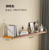 Decoração de Parede para Entrada de Sala de Estar de Ferro Forjado Montada na Parede Sem Furar Estante de Livros de Parede para Quarto Prateleira Única Rack de Armazenamento de Parede