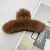 Oufei Le versão coreana do grande clipe de pelúcia de vison outono e inverno parte de trás da cabeça cabelo de coelho clipe de tubarão grampo de cabelo acessórios de cabelo atacado