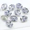 Zircônia Estrela Dongzhou Corte Grande Ovo de Pombo Oval Fogo Cintilante Cor Ovo Forma de Ovo Zircônia Acessórios para Nail Art Celebridade da Internet