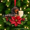 Sitio independiente transfronterizo 2026 adornos para árbol de Navidad venta caliente colibrí pájaro candelabro corona decoraciones adornos navideños
